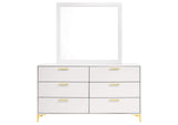224403M Kendall 6-drawer Dresser with Mirror White