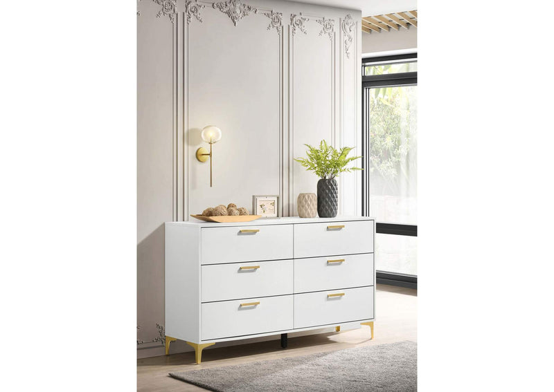 224403 Kendall 6-drawer Dresser White