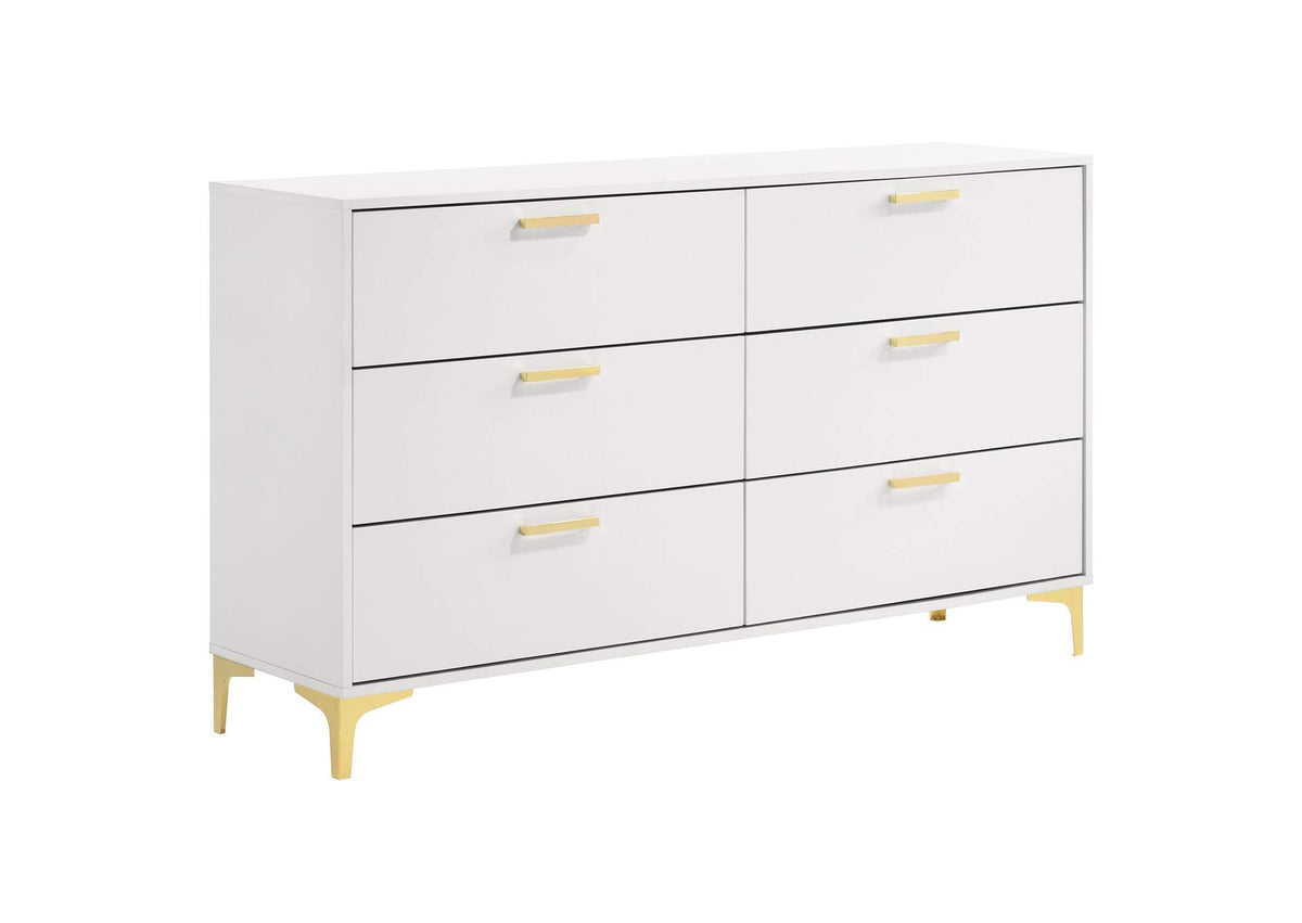 224403 Kendall 6-drawer Dresser White