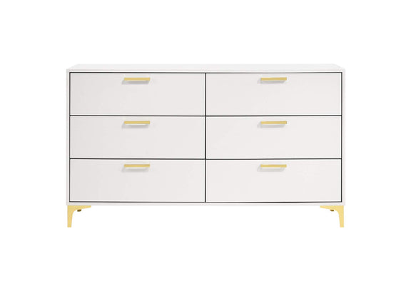224403 Kendall 6-drawer Dresser White