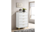 224405 Kendall 5-drawer Bedroom Chest White