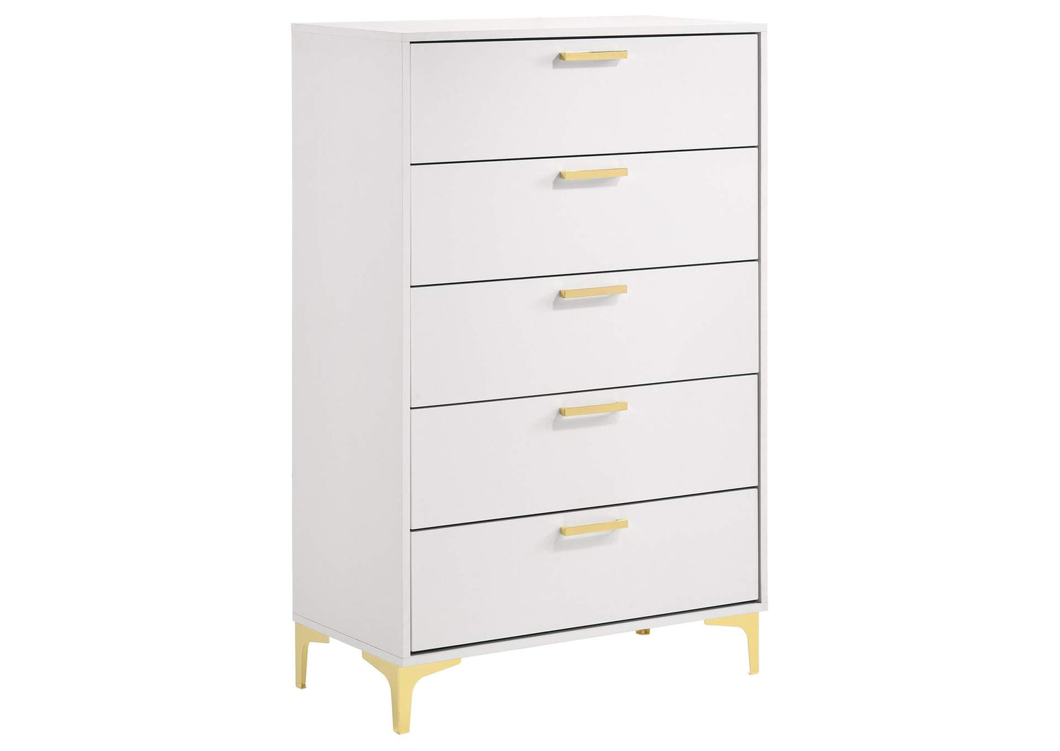 224405 Kendall 5-drawer Bedroom Chest White