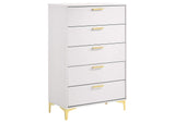 224405 Kendall 5-drawer Bedroom Chest White