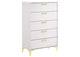 224405 Kendall 5-drawer Bedroom Chest White