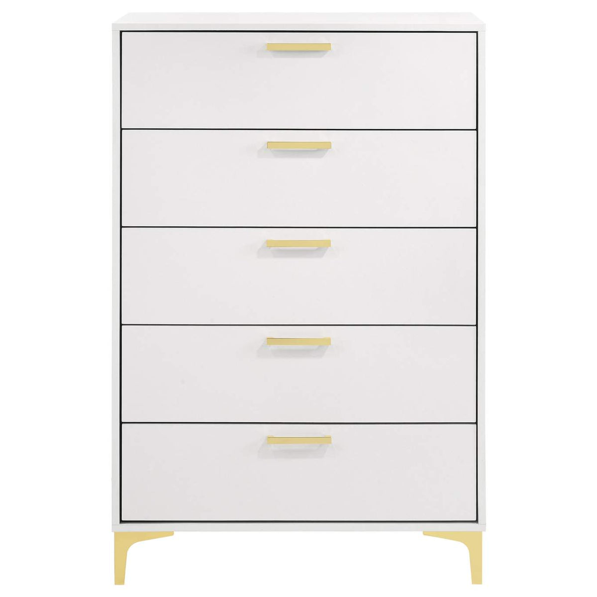 224405 Kendall 5-drawer Bedroom Chest White