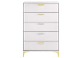 224405 Kendall 5-drawer Bedroom Chest White