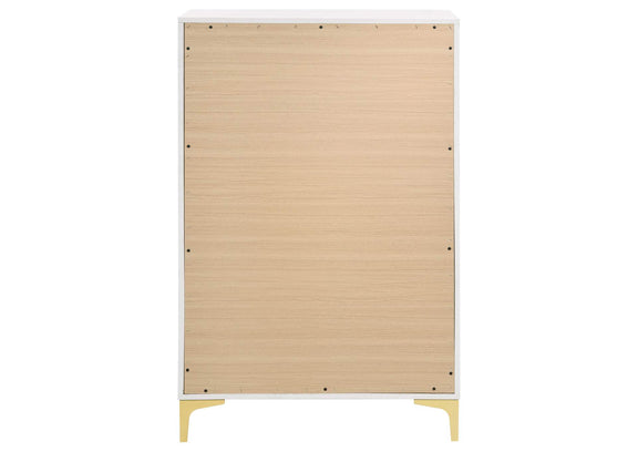 224405 Kendall 5-drawer Bedroom Chest White