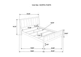224421F-S4 Wilkes 4-piece Full Bedroom Set Dark Cocoa