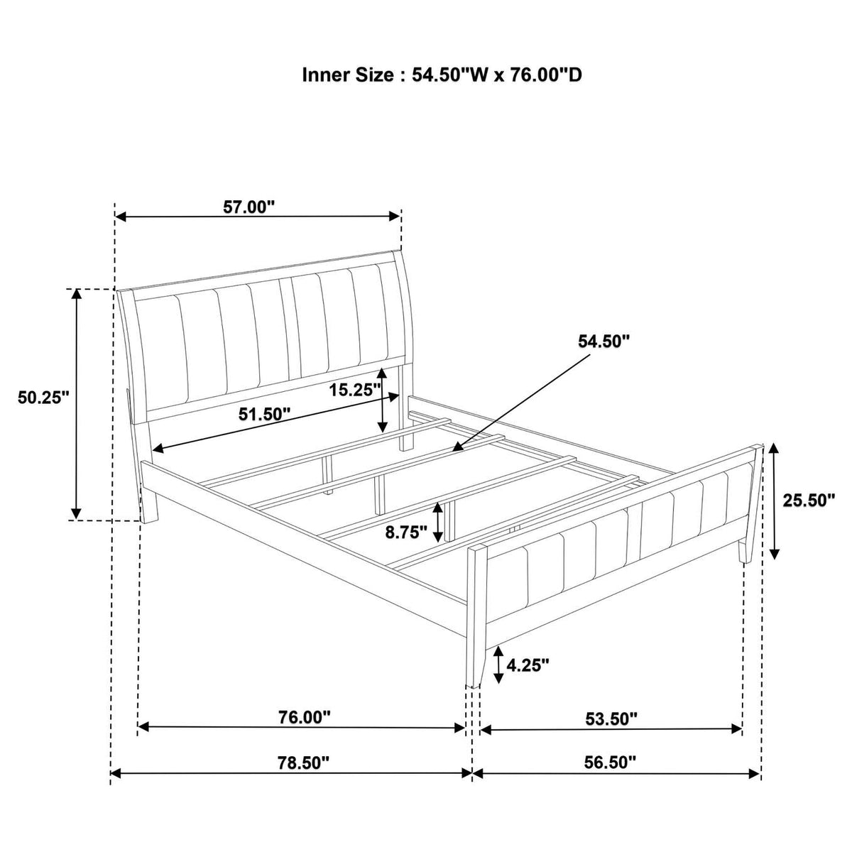 224421F-S5 Wilkes 5-piece Full Bedroom Set Dark Cocoa