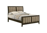 224421F Wilkes 51-inch Upholstered Full Bed Dark Cocoa