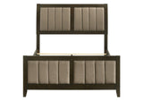 224421F Wilkes 51-inch Upholstered Full Bed Dark Cocoa