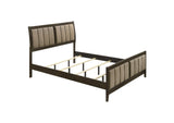 224421KE Wilkes 51-inch Upholstered Eastern King Bed Dark Cocoa