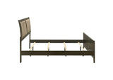 224421KE Wilkes 51-inch Upholstered Eastern King Bed Dark Cocoa