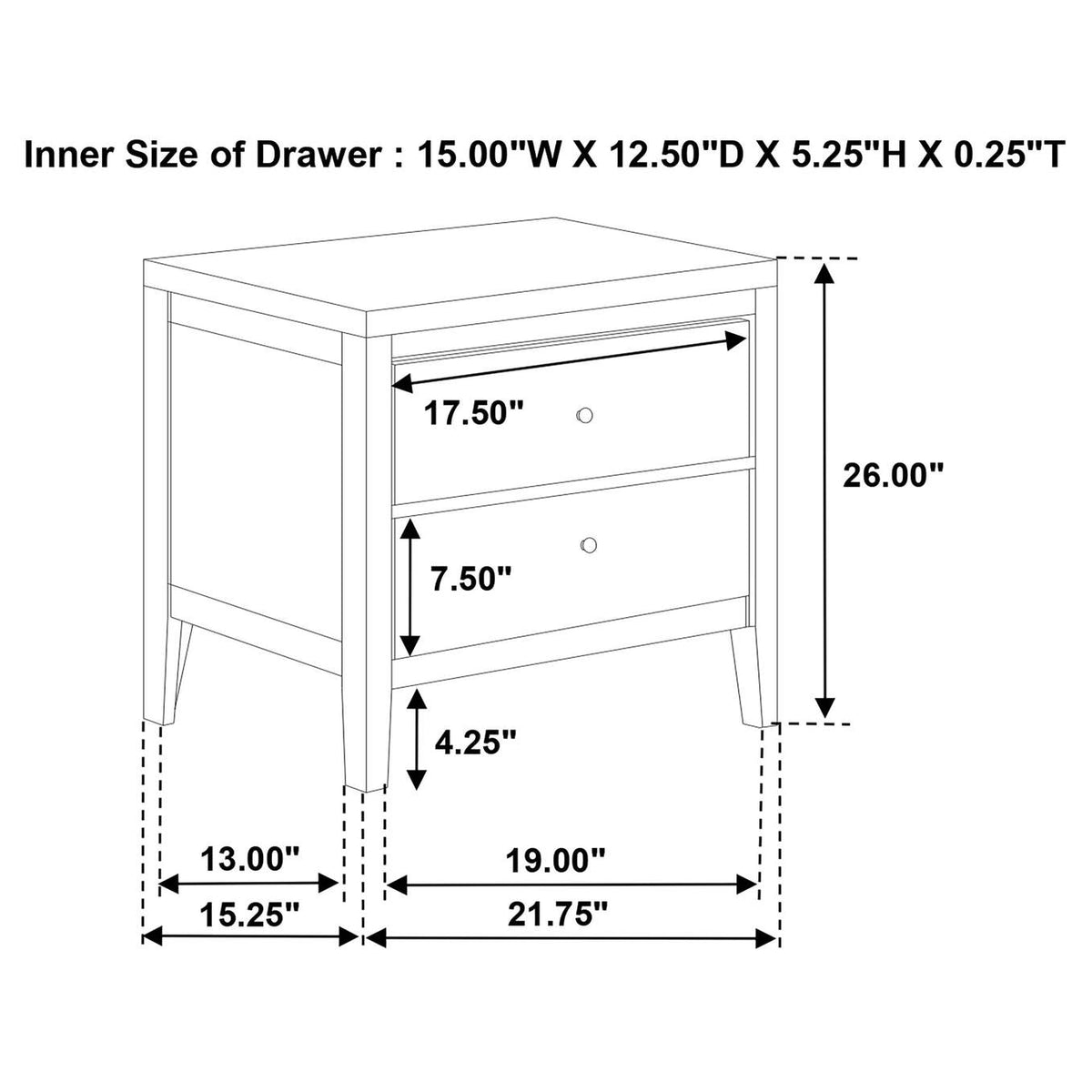 224421KW-S4 Wilkes 4-piece California King Bedroom Set Dark Cocoa