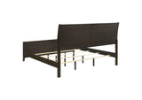 224421KW Wilkes 51-inch Upholstered California King Bed Dark Cocoa