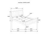 224421Q-S4 Wilkes 4-piece Queen Bedroom Set Dark Cocoa