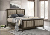 224421Q Wilkes 51-inch Upholstered Queen Bed Dark Cocoa