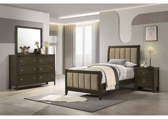 224421T-S4 Wilkes 4-piece Twin Bedroom Set Dark Cocoa