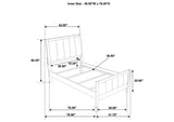 224421T-S4 Wilkes 4-piece Twin Bedroom Set Dark Cocoa