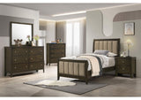 224421T-S5 Wilkes 5-piece Twin Bedroom Set Dark Cocoa
