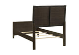 224421T Wilkes 51-inch Upholstered Twin Bed Dark Cocoa