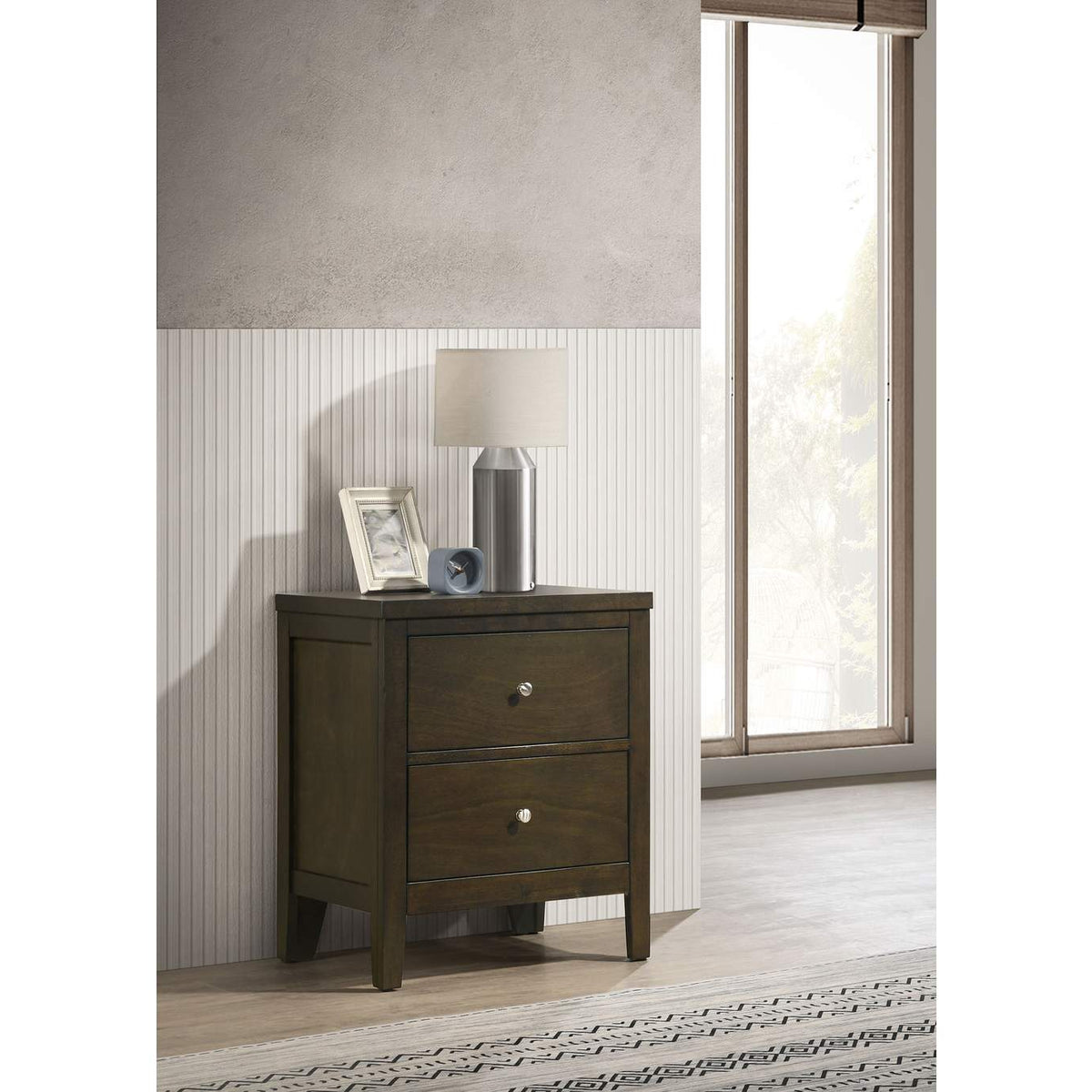 224422 Wilkes 2-drawer Nightstand Bedside Table Dark Cocoa