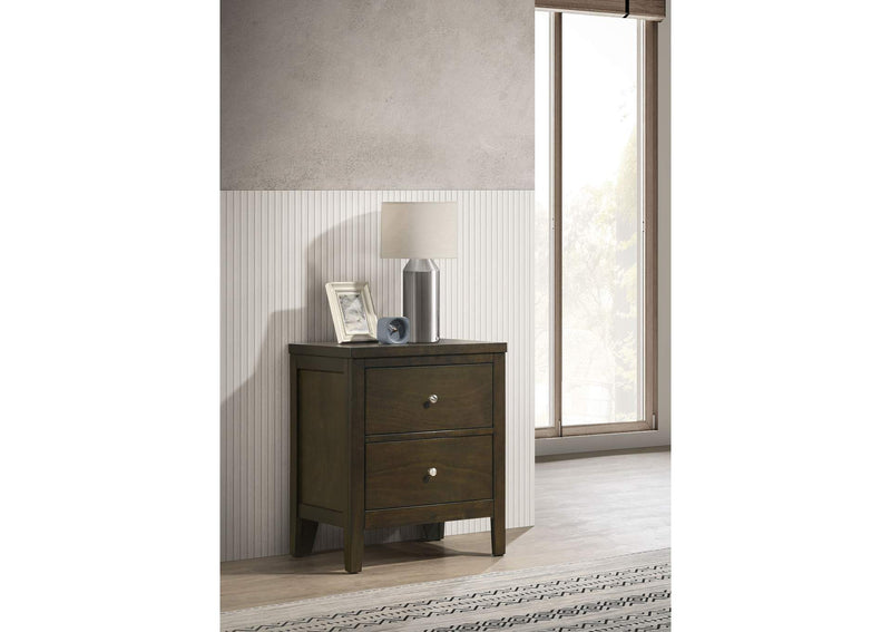 224422 Wilkes 2-drawer Nightstand Bedside Table Dark Cocoa