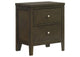 224422 Wilkes 2-drawer Nightstand Bedside Table Dark Cocoa