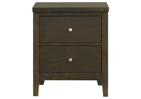 224422 Wilkes 2-drawer Nightstand Bedside Table Dark Cocoa