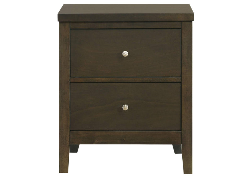224422 Wilkes 2-drawer Nightstand Bedside Table Dark Cocoa