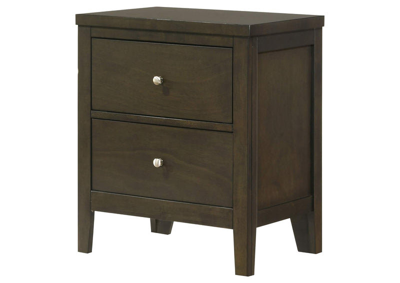 224422 Wilkes 2-drawer Nightstand Bedside Table Dark Cocoa