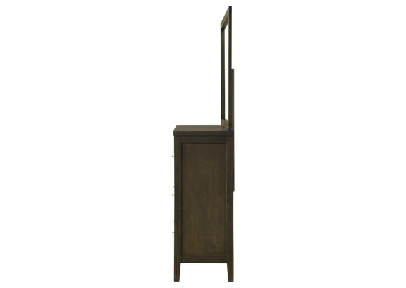 224423M Wilkes 6-drawer Dresser and Mirror Dark Cocoa