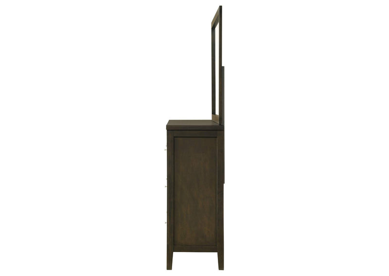 224423M Wilkes 6-drawer Dresser and Mirror Dark Cocoa