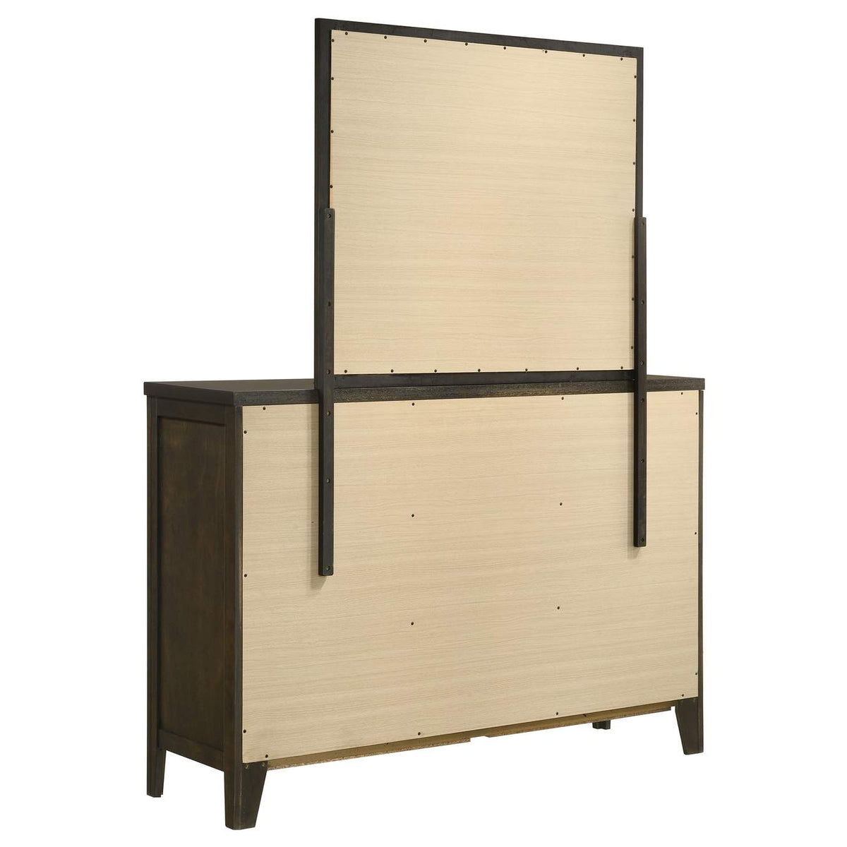 224423M Wilkes 6-drawer Dresser and Mirror Dark Cocoa