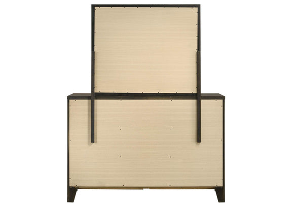 224423M Wilkes 6-drawer Dresser and Mirror Dark Cocoa