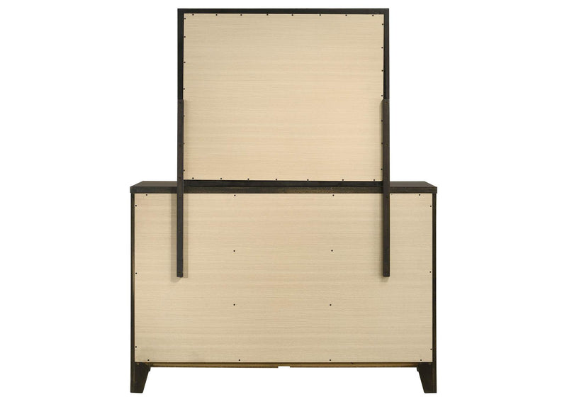 224423M Wilkes 6-drawer Dresser and Mirror Dark Cocoa