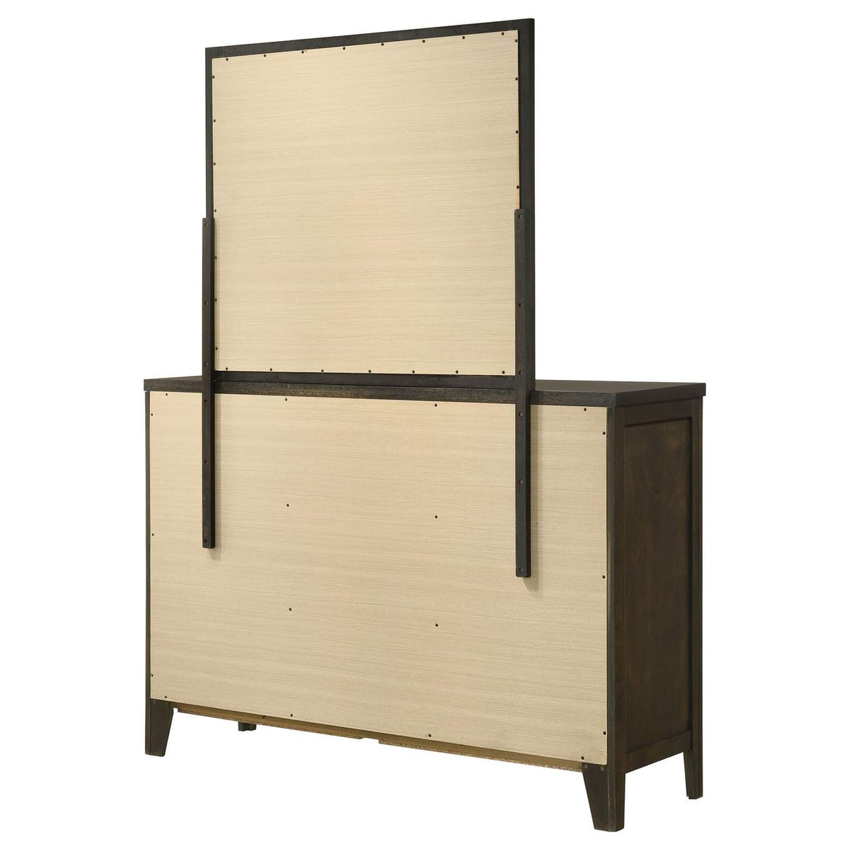 224423M Wilkes 6-drawer Dresser and Mirror Dark Cocoa