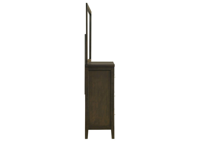 224423M Wilkes 6-drawer Dresser and Mirror Dark Cocoa