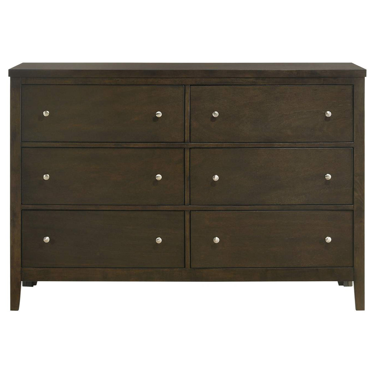224423 Wilkes 6-drawer Dresser Cabinet Dark Cocoa