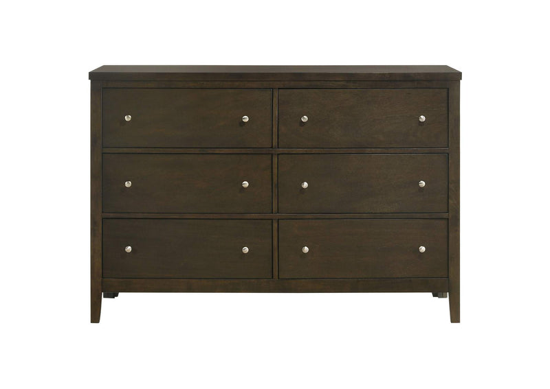 224423 Wilkes 6-drawer Dresser Cabinet Dark Cocoa