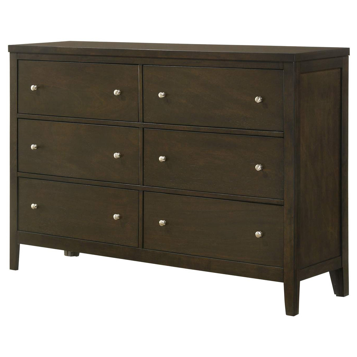 224423 Wilkes 6-drawer Dresser Cabinet Dark Cocoa
