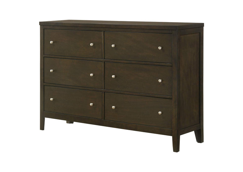 224423 Wilkes 6-drawer Dresser Cabinet Dark Cocoa