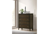 224425 Wilkes 4-drawer Chest of Drawers Dark Cocoa