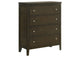 224425 Wilkes 4-drawer Chest of Drawers Dark Cocoa