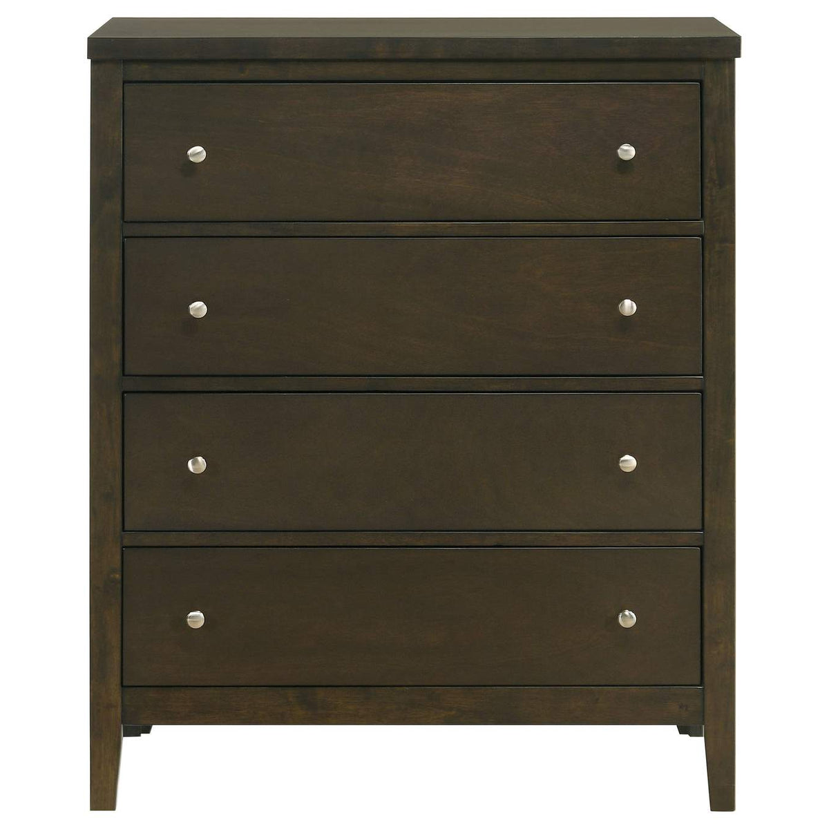 224425 Wilkes 4-drawer Chest of Drawers Dark Cocoa