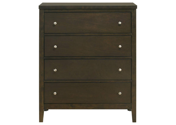 224425 Wilkes 4-drawer Chest of Drawers Dark Cocoa