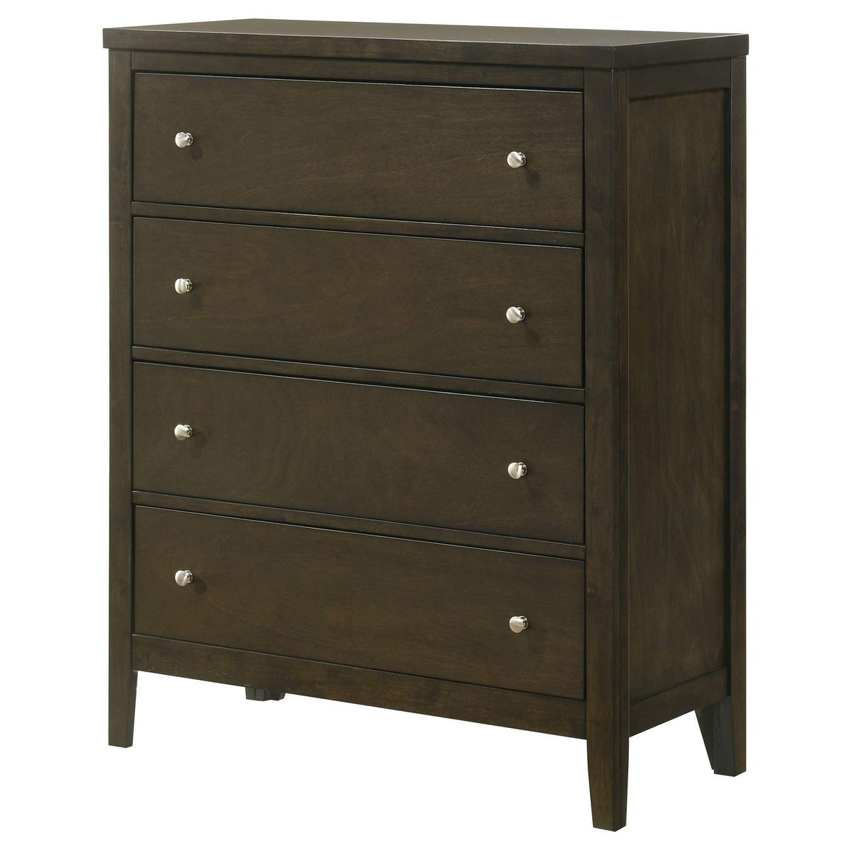 224425 Wilkes 4-drawer Chest of Drawers Dark Cocoa