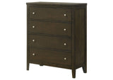 224425 Wilkes 4-drawer Chest of Drawers Dark Cocoa