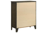224425 Wilkes 4-drawer Chest of Drawers Dark Cocoa