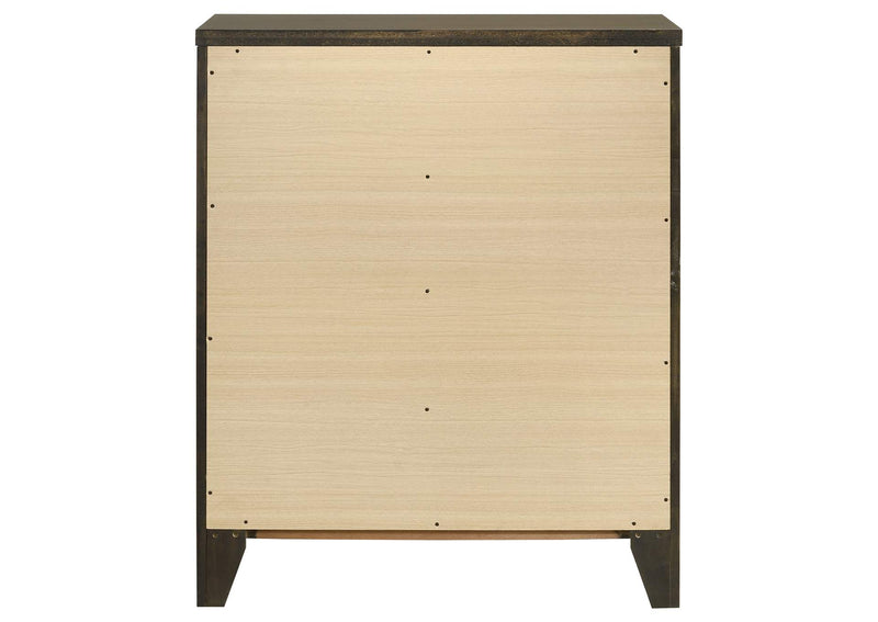 224425 Wilkes 4-drawer Chest of Drawers Dark Cocoa